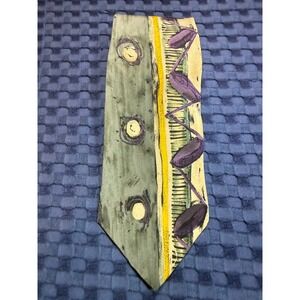 Rare Vintage Passports of Pier 1 Imports Men's 100% Silk Tie Abstract